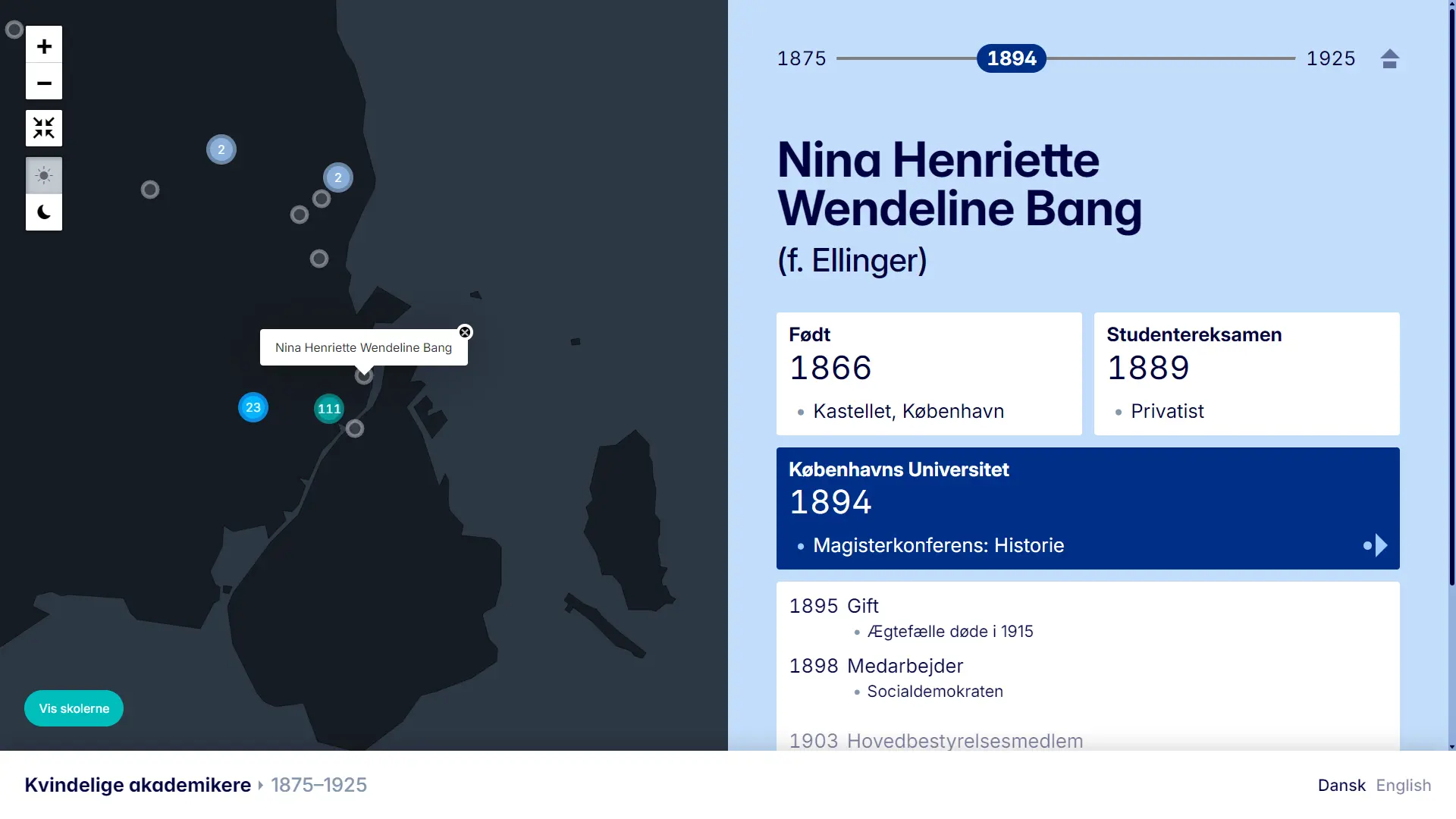 Female graduates: 1875-1925